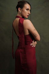 HALTER NECK TOP - RED